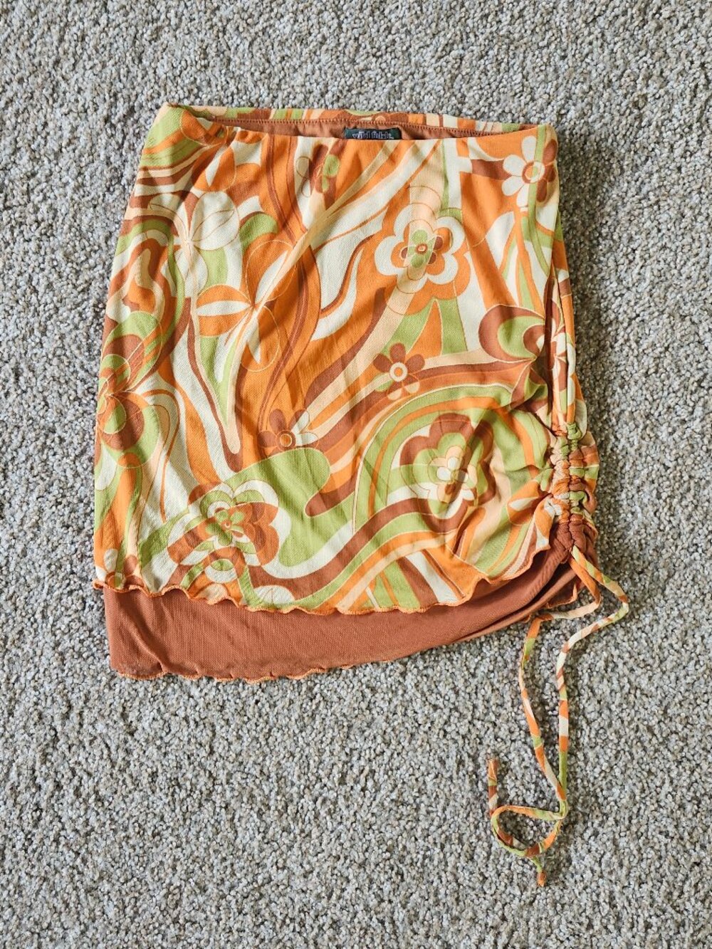 70's Hippie Style Mini Skirt